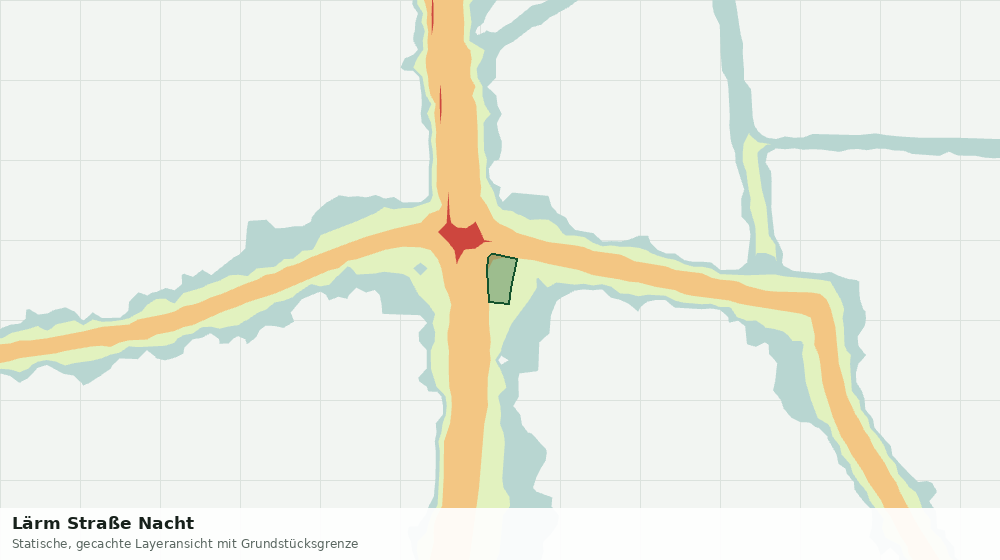 Statische Kartenansicht: Lärm Straße Nacht