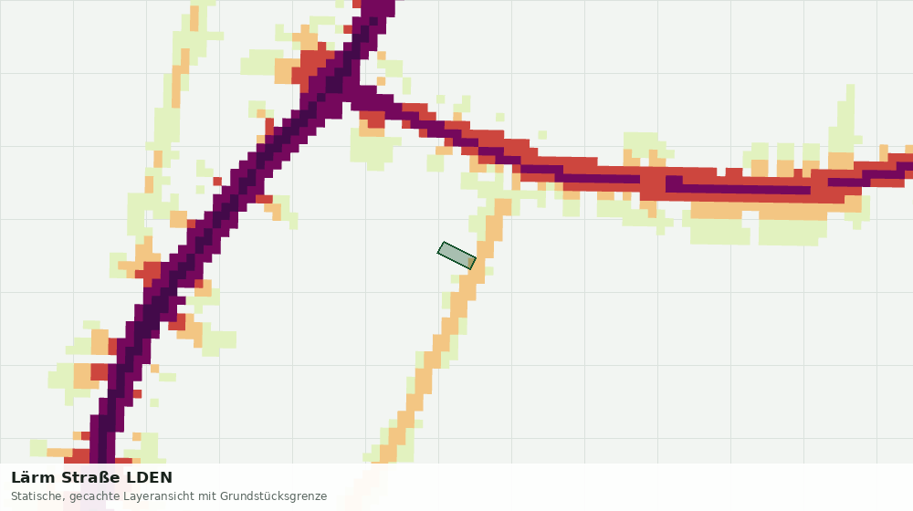 Statische Kartenansicht: Lärm Straße LDEN
