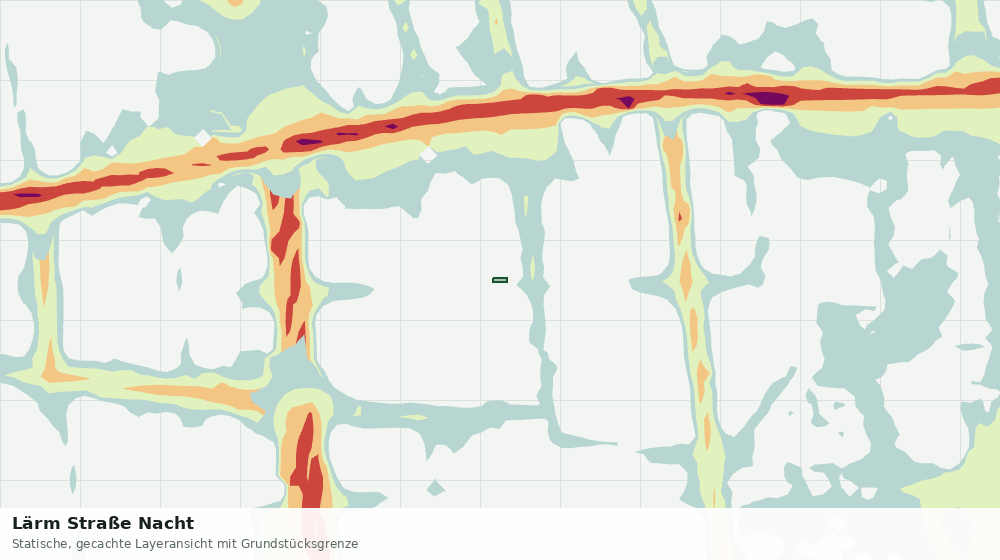 Statische Kartenansicht: Lärm Straße Nacht