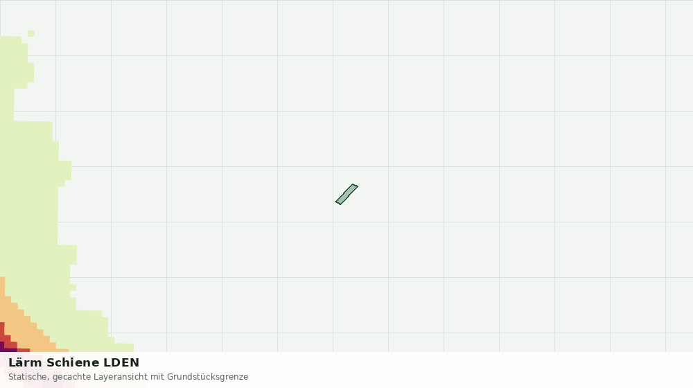 Statische Kartenansicht: Lärm Schiene LDEN