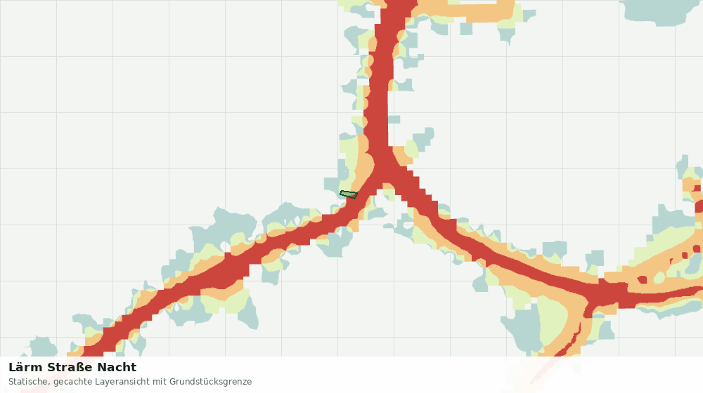 Statische Kartenansicht: Lärm Straße Nacht