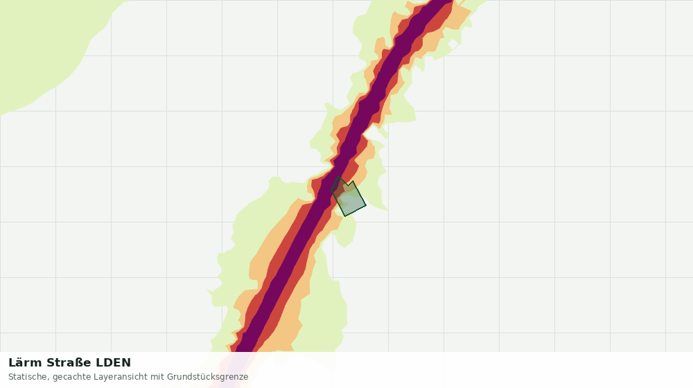 Statische Kartenansicht: Lärm Straße LDEN
