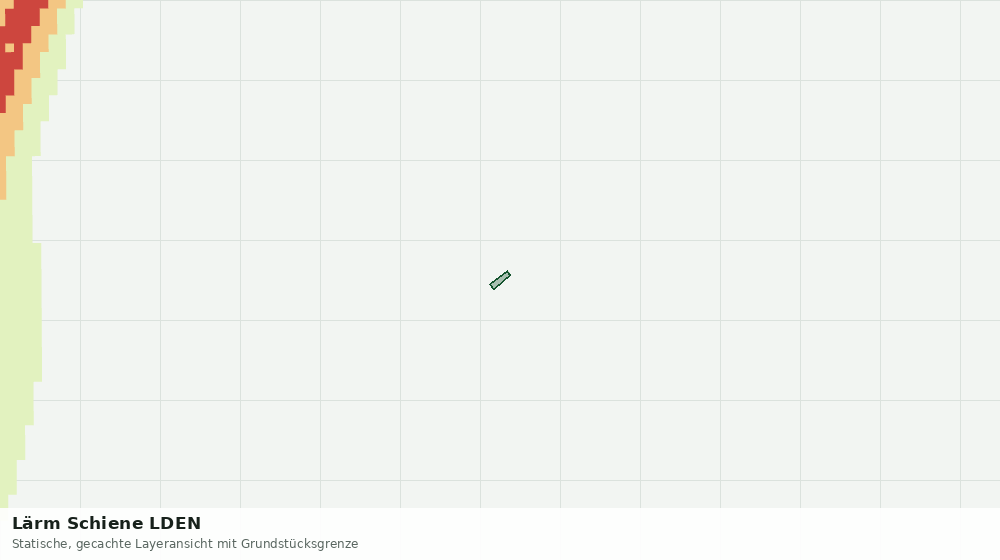Statische Kartenansicht: Lärm Schiene LDEN