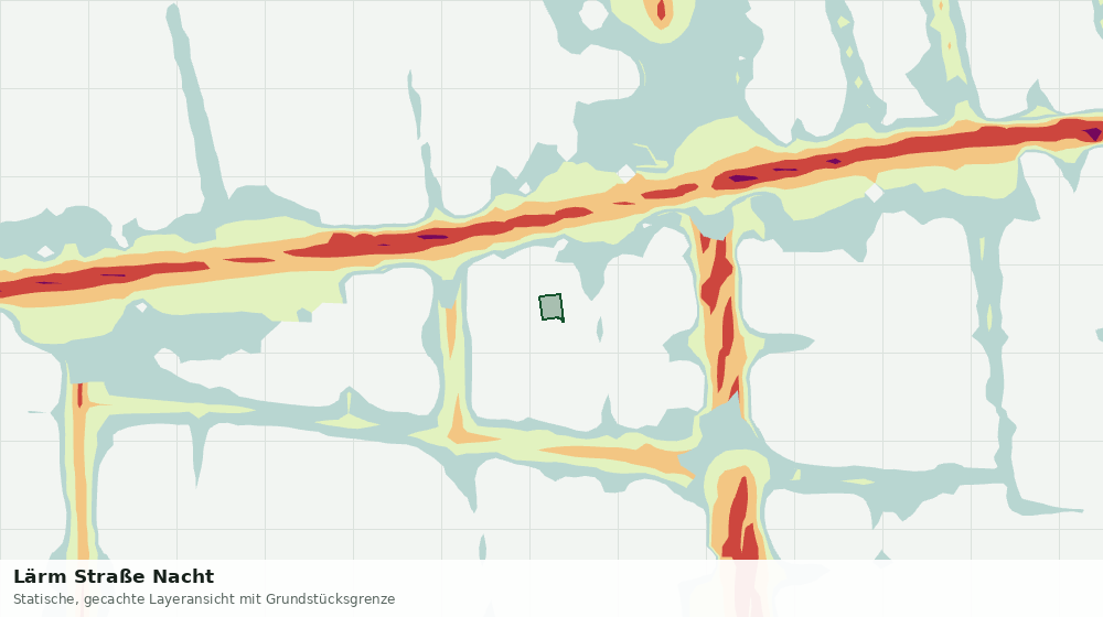 Statische Kartenansicht: Lärm Straße Nacht
