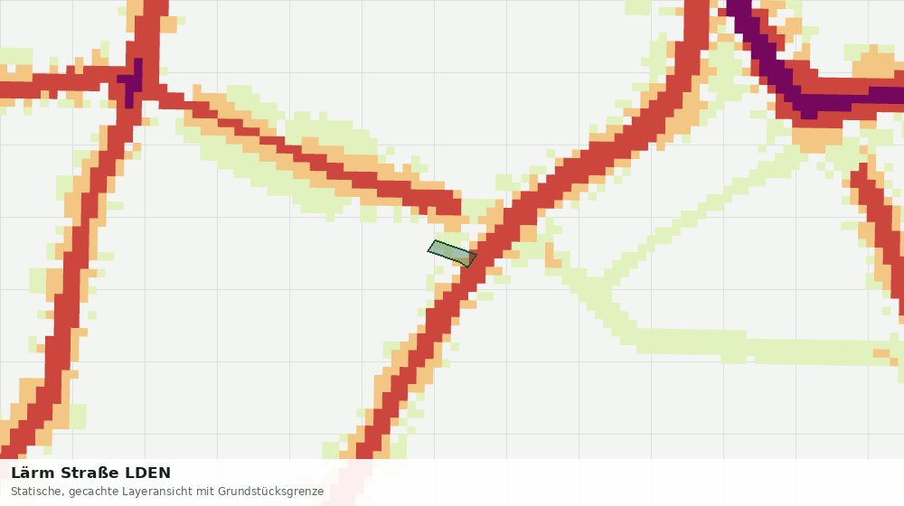 Statische Kartenansicht: Lärm Straße LDEN