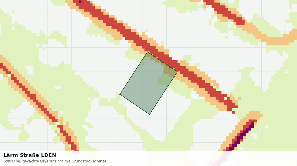 Statische Kartenansicht: Lärm Straße LDEN