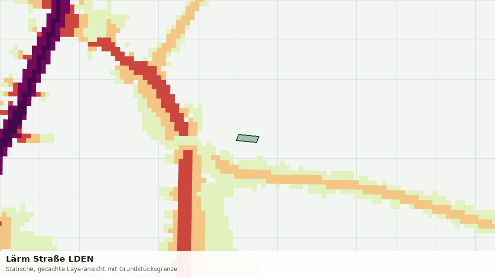 Statische Kartenansicht: Lärm Straße LDEN