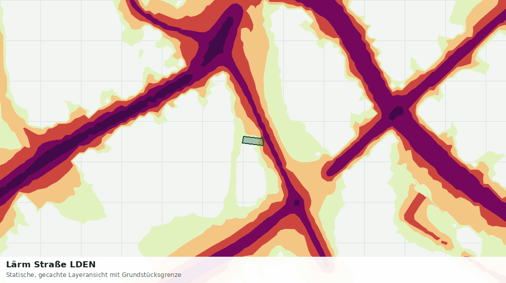 Statische Kartenansicht: Lärm Straße LDEN