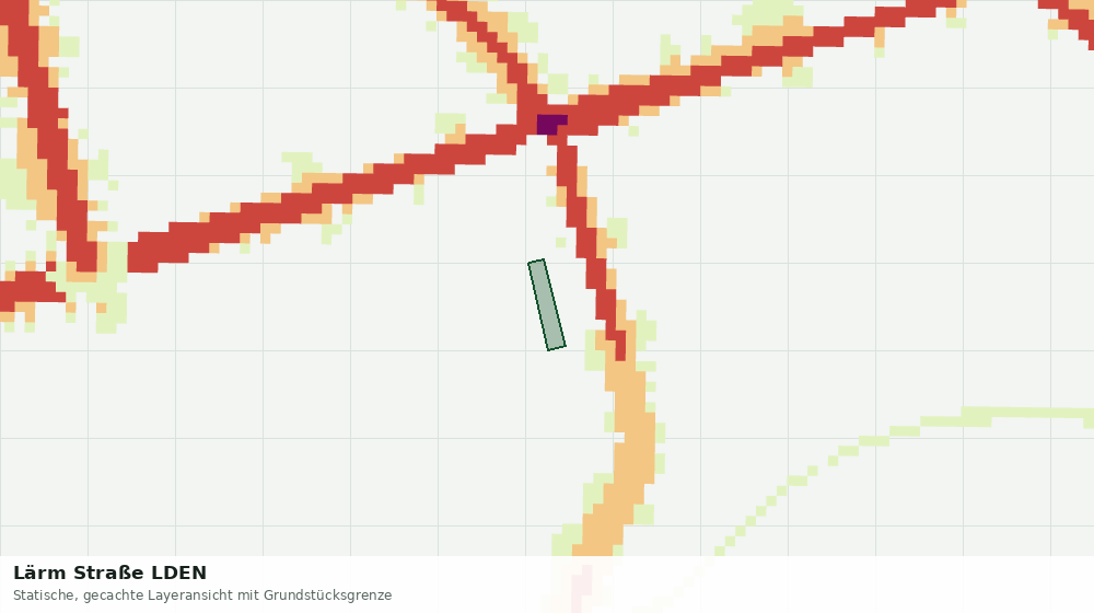 Statische Kartenansicht: Lärm Straße LDEN