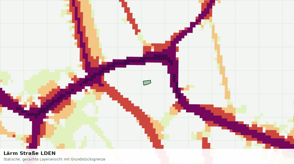 Statische Kartenansicht: Lärm Straße LDEN
