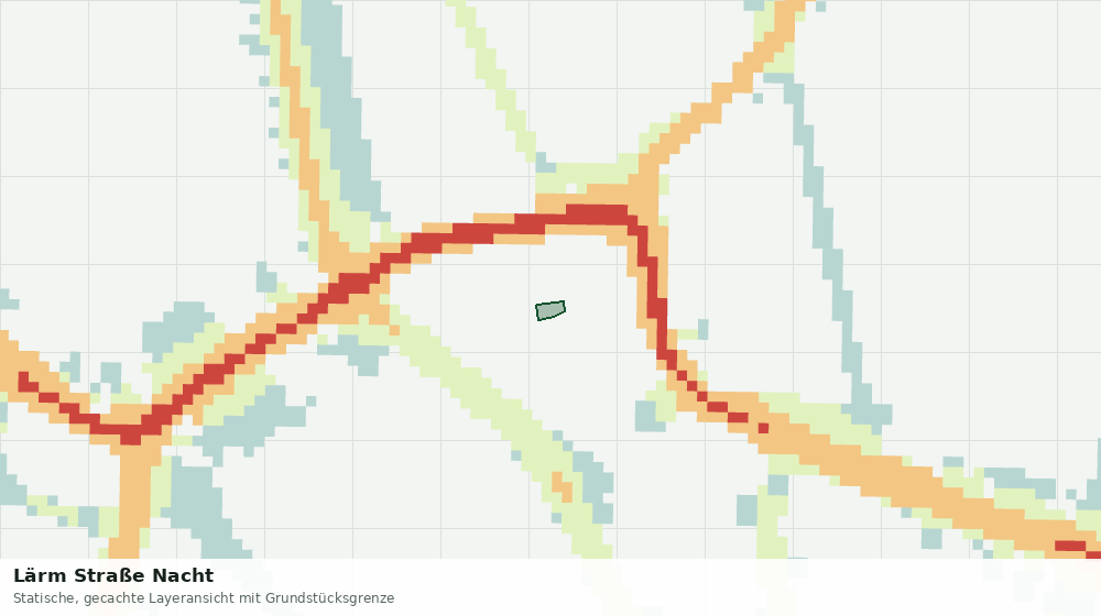Statische Kartenansicht: Lärm Straße Nacht