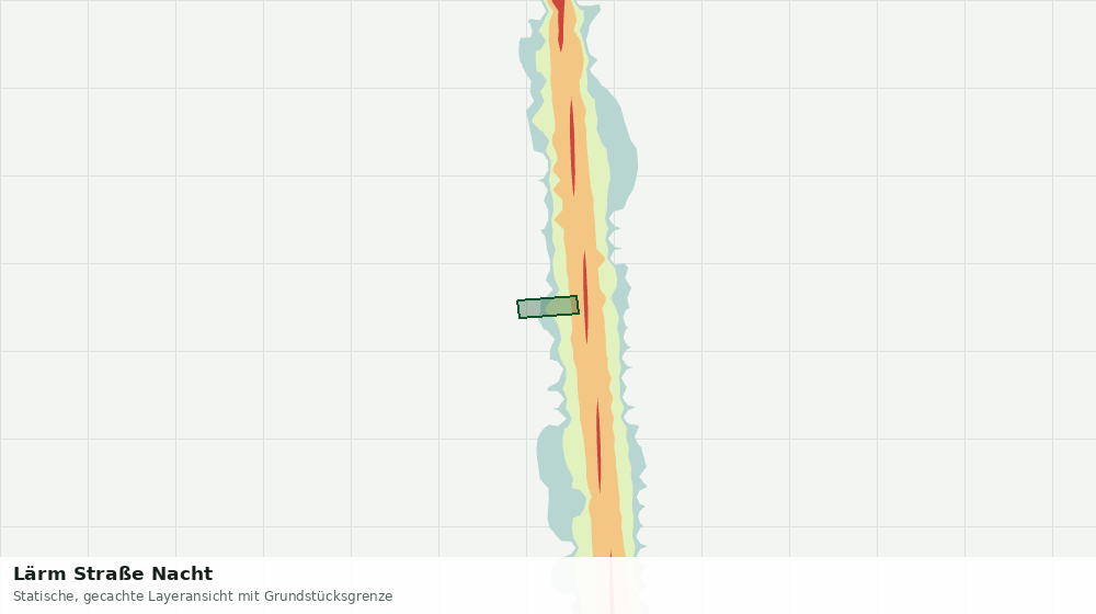 Statische Kartenansicht: Lärm Straße Nacht