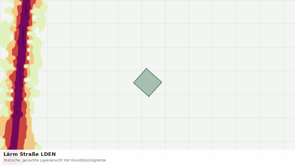 Statische Kartenansicht: Lärm Straße LDEN