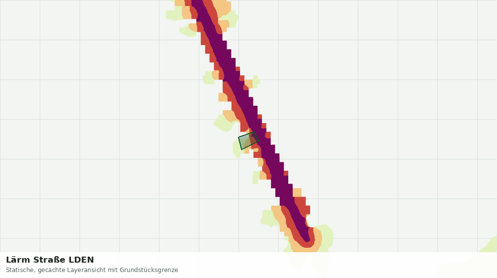 Statische Kartenansicht: Lärm Straße LDEN