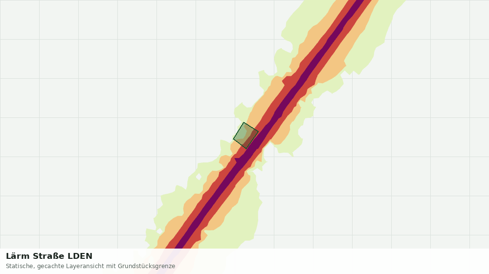 Statische Kartenansicht: Lärm Straße LDEN