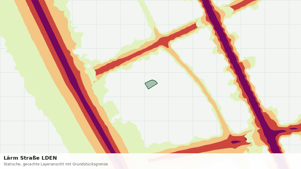 Statische Kartenansicht: Lärm Straße LDEN