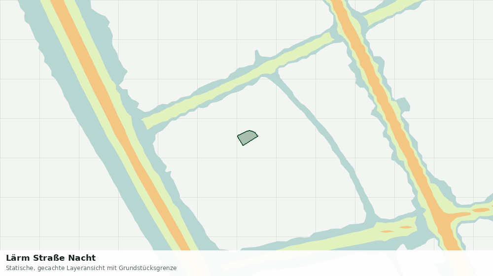 Statische Kartenansicht: Lärm Straße Nacht