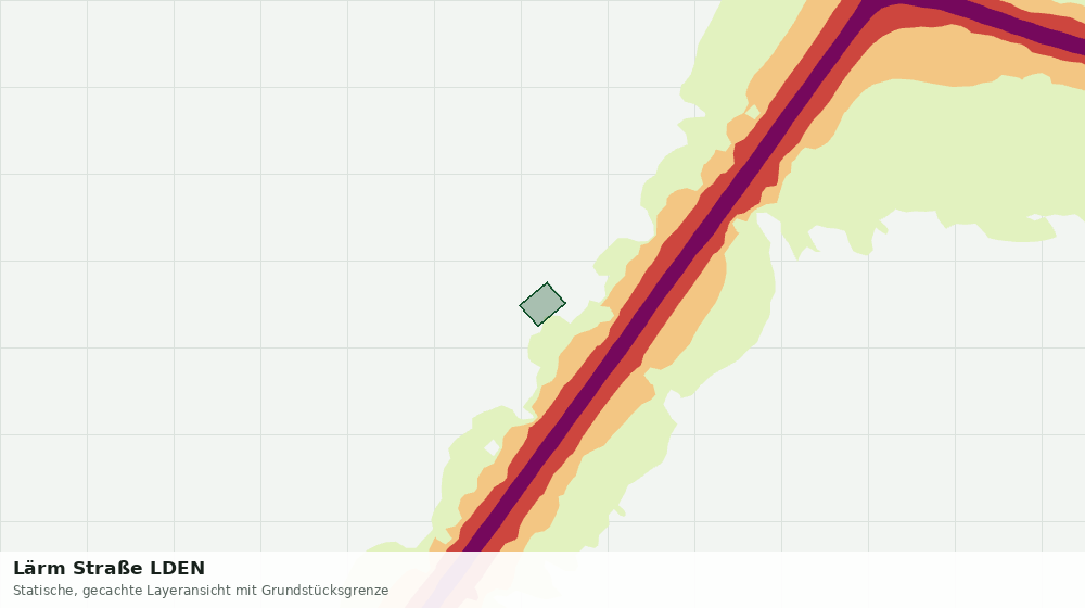 Statische Kartenansicht: Lärm Straße LDEN