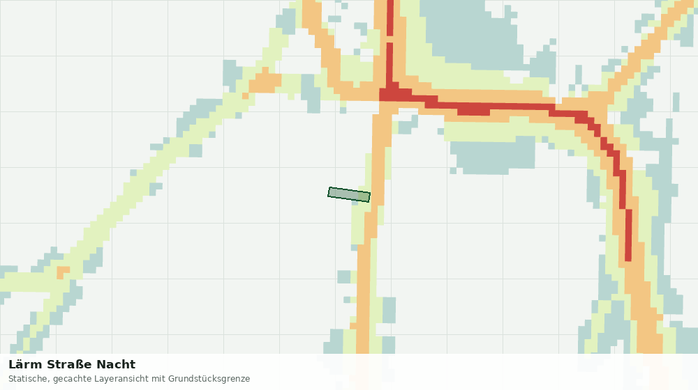 Statische Kartenansicht: Lärm Straße Nacht