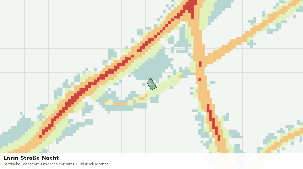 Statische Kartenansicht: Lärm Straße Nacht