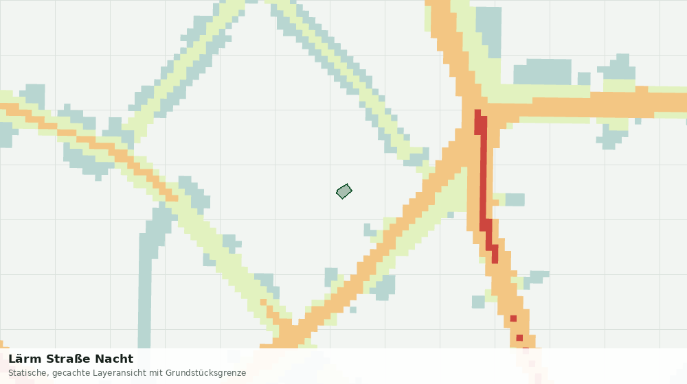Statische Kartenansicht: Lärm Straße Nacht