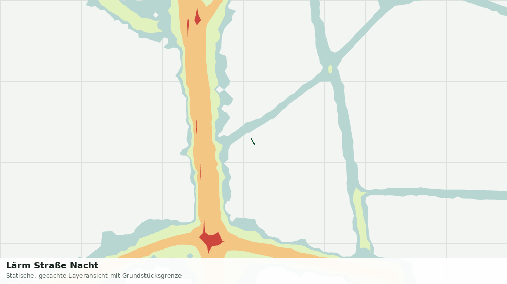 Statische Kartenansicht: Lärm Straße Nacht