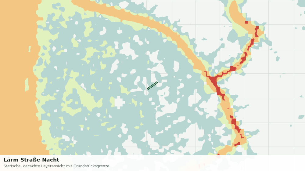 Statische Kartenansicht: Lärm Straße Nacht