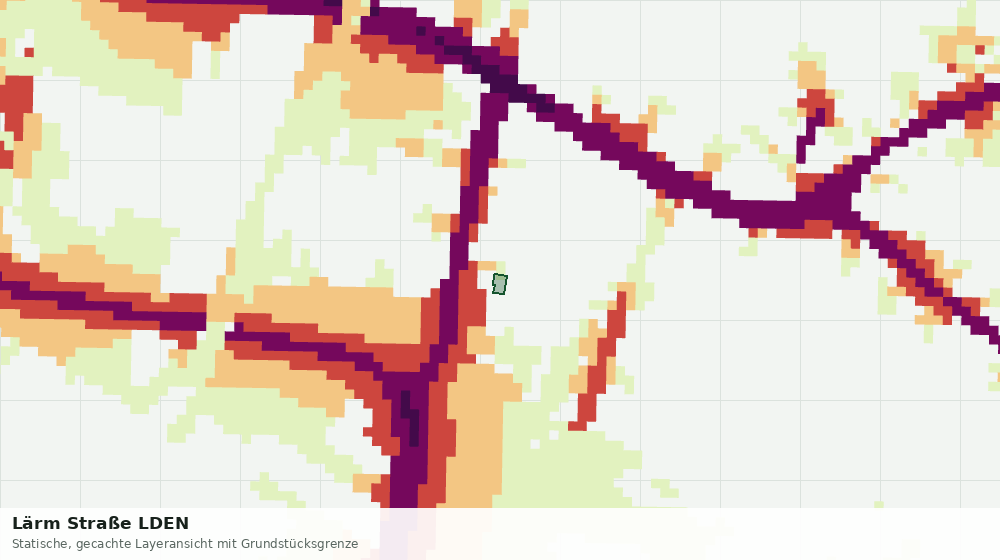 Statische Kartenansicht: Lärm Straße LDEN