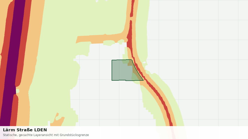 Statische Kartenansicht: Lärm Straße LDEN