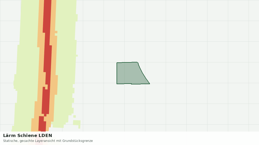 Statische Kartenansicht: Lärm Schiene LDEN