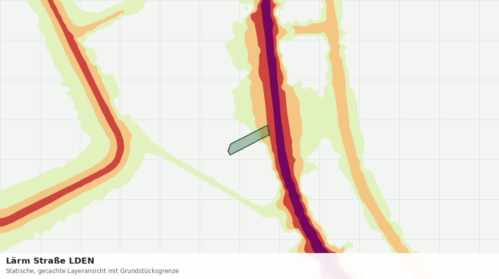 Statische Kartenansicht: Lärm Straße LDEN