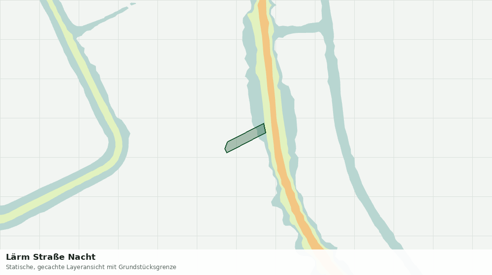 Statische Kartenansicht: Lärm Straße Nacht