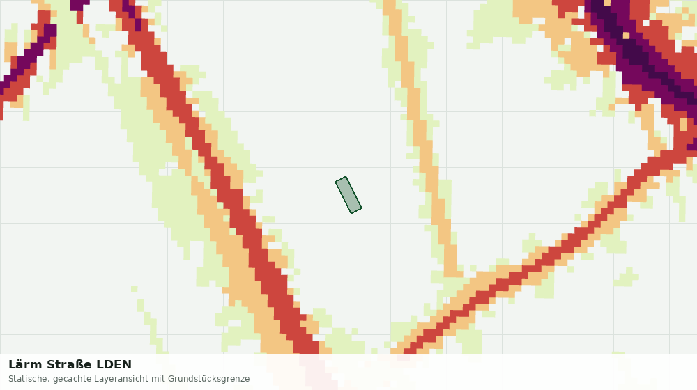 Statische Kartenansicht: Lärm Straße LDEN