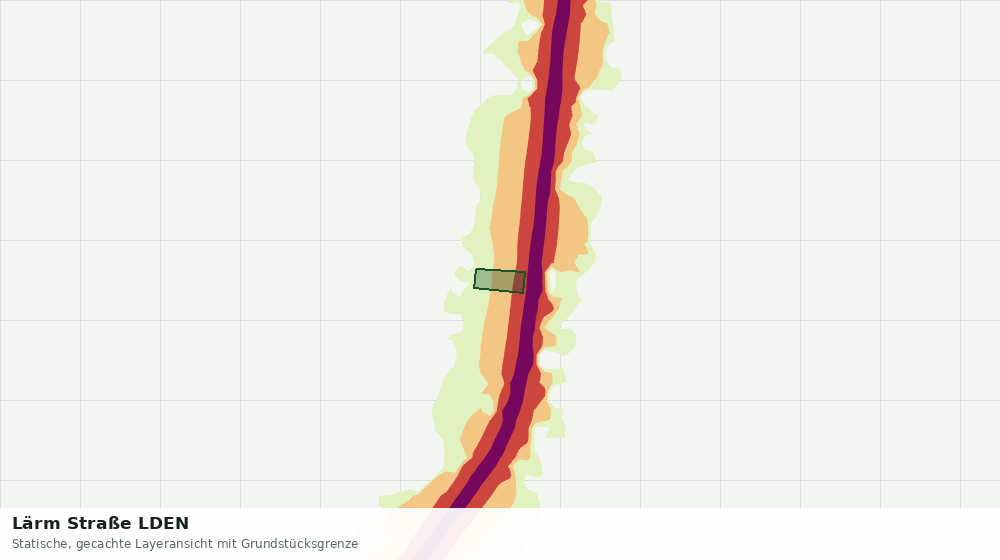 Statische Kartenansicht: Lärm Straße LDEN