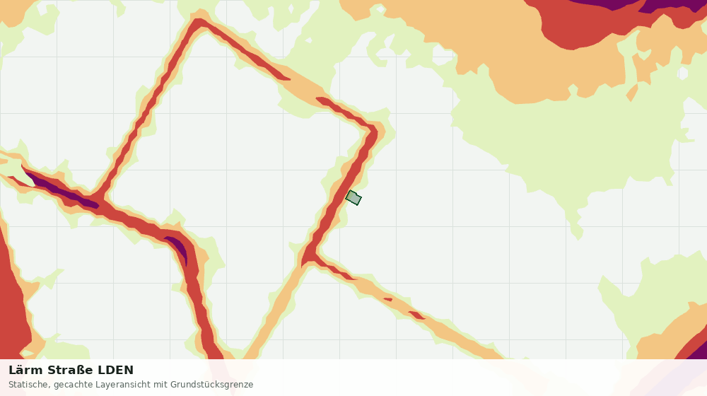 Statische Kartenansicht: Lärm Straße LDEN