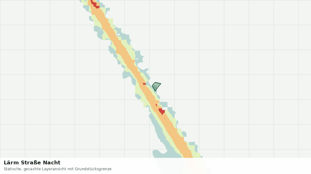 Statische Kartenansicht: Lärm Straße Nacht