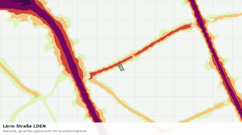 Statische Kartenansicht: Lärm Straße LDEN