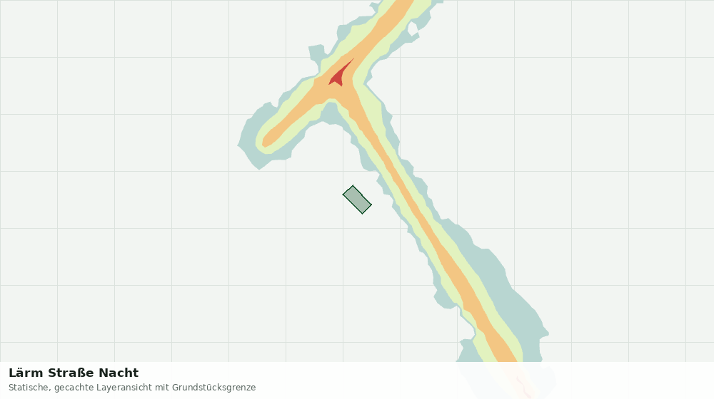 Statische Kartenansicht: Lärm Straße Nacht