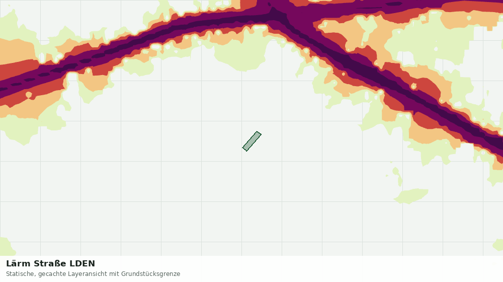 Statische Kartenansicht: Lärm Straße LDEN
