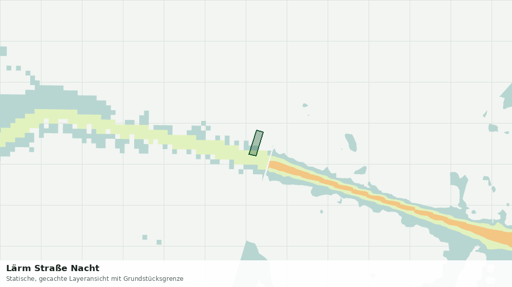 Statische Kartenansicht: Lärm Straße Nacht