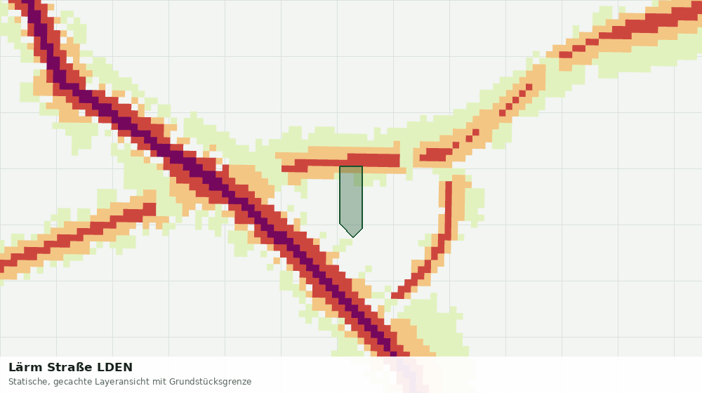 Statische Kartenansicht: Lärm Straße LDEN