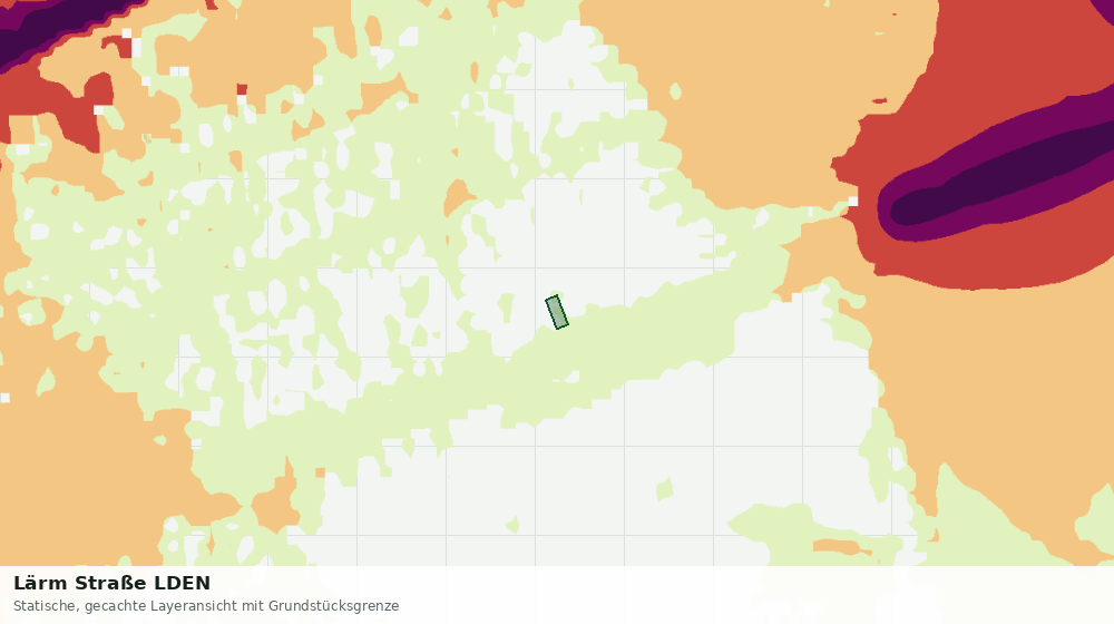 Statische Kartenansicht: Lärm Straße LDEN