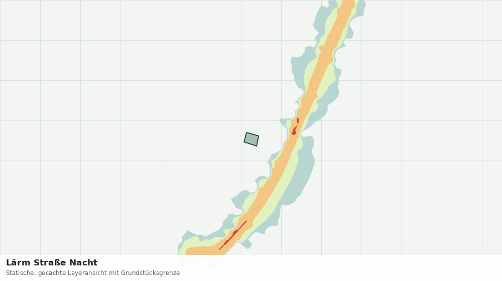 Statische Kartenansicht: Lärm Straße Nacht