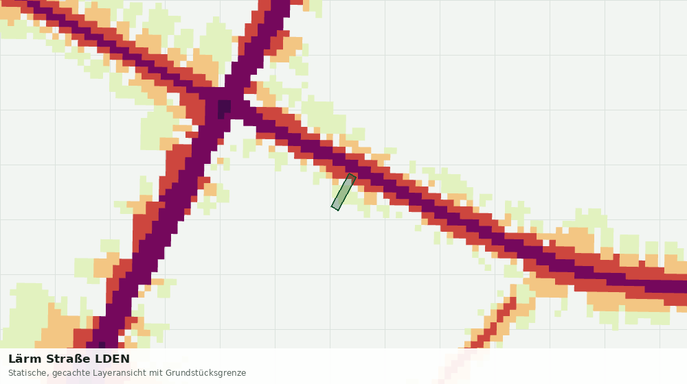 Statische Kartenansicht: Lärm Straße LDEN