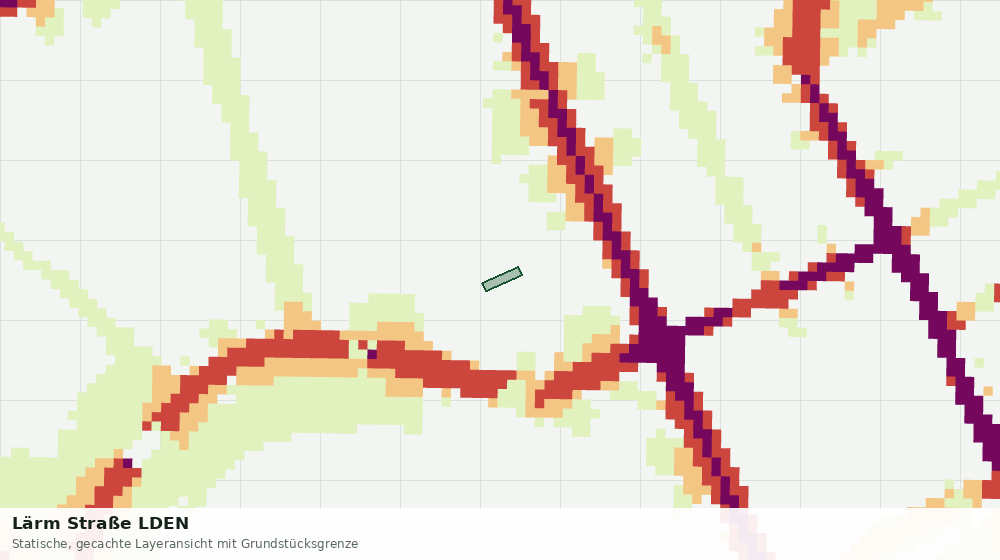 Statische Kartenansicht: Lärm Straße LDEN