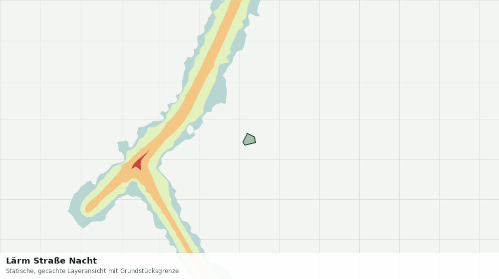 Statische Kartenansicht: Lärm Straße Nacht