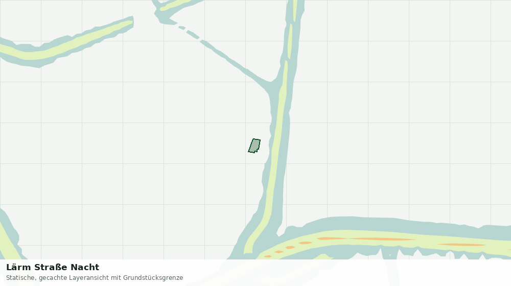 Statische Kartenansicht: Lärm Straße Nacht