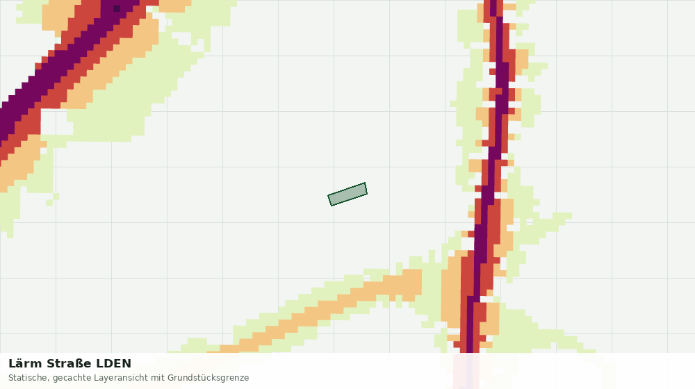 Statische Kartenansicht: Lärm Straße LDEN