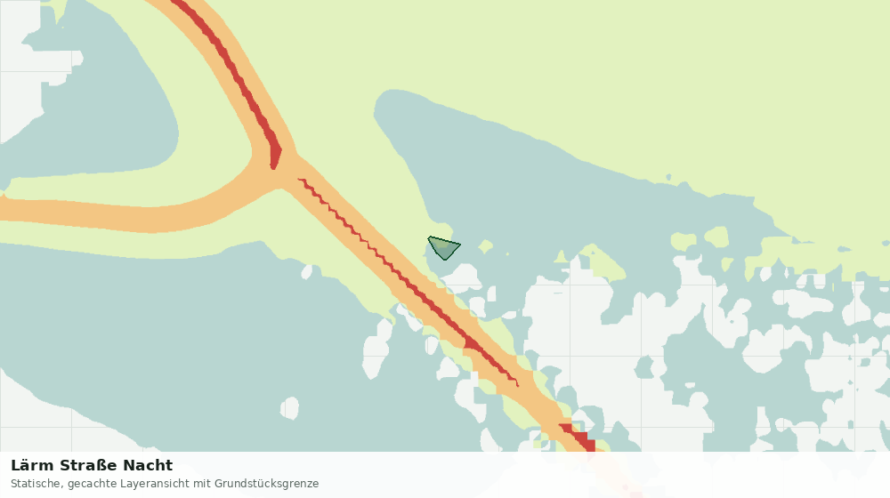 Statische Kartenansicht: Lärm Straße Nacht