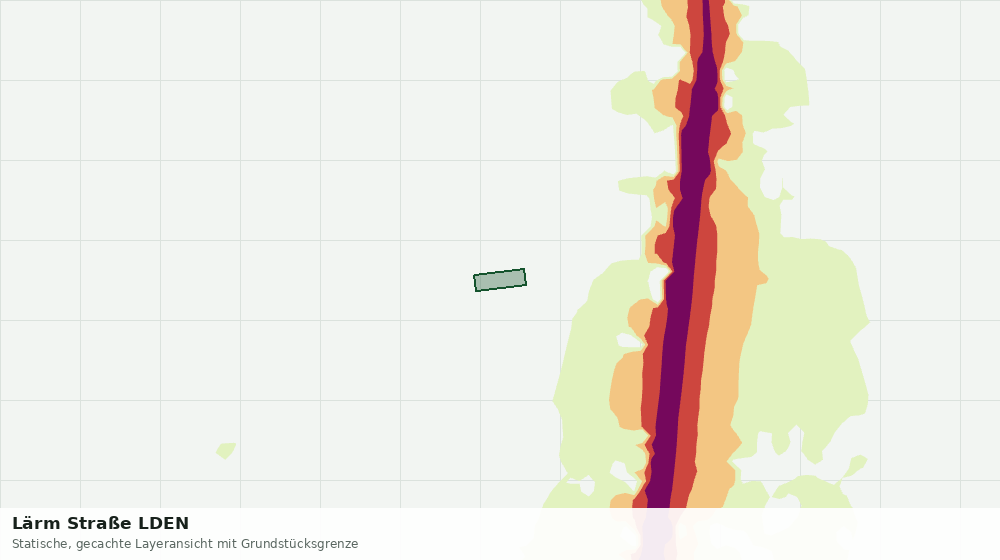 Statische Kartenansicht: Lärm Straße LDEN